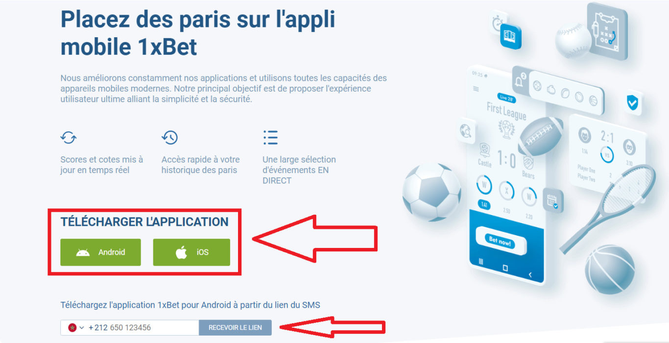 Comment télécharger 1xBet